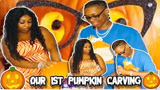 Carving Pumpkin For The First Time In Our Lives| Are You Ready For This Up One.Zoe and Reina 🏳️‍🌈