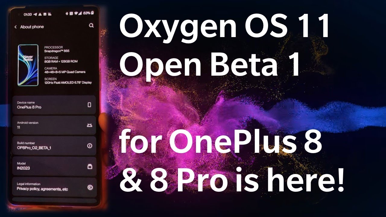 Oxygen OS Open Beta 1 for the OnePlus 8 and 8 Pro is here! - YouTube