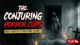 THE CONJURING HORROR CLIPS #horrorfilm #horrorrecap #theconjuring #thenun2 #annabelle
