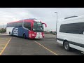 2020 Volvo V-111 charter bus start up dropping off CNG