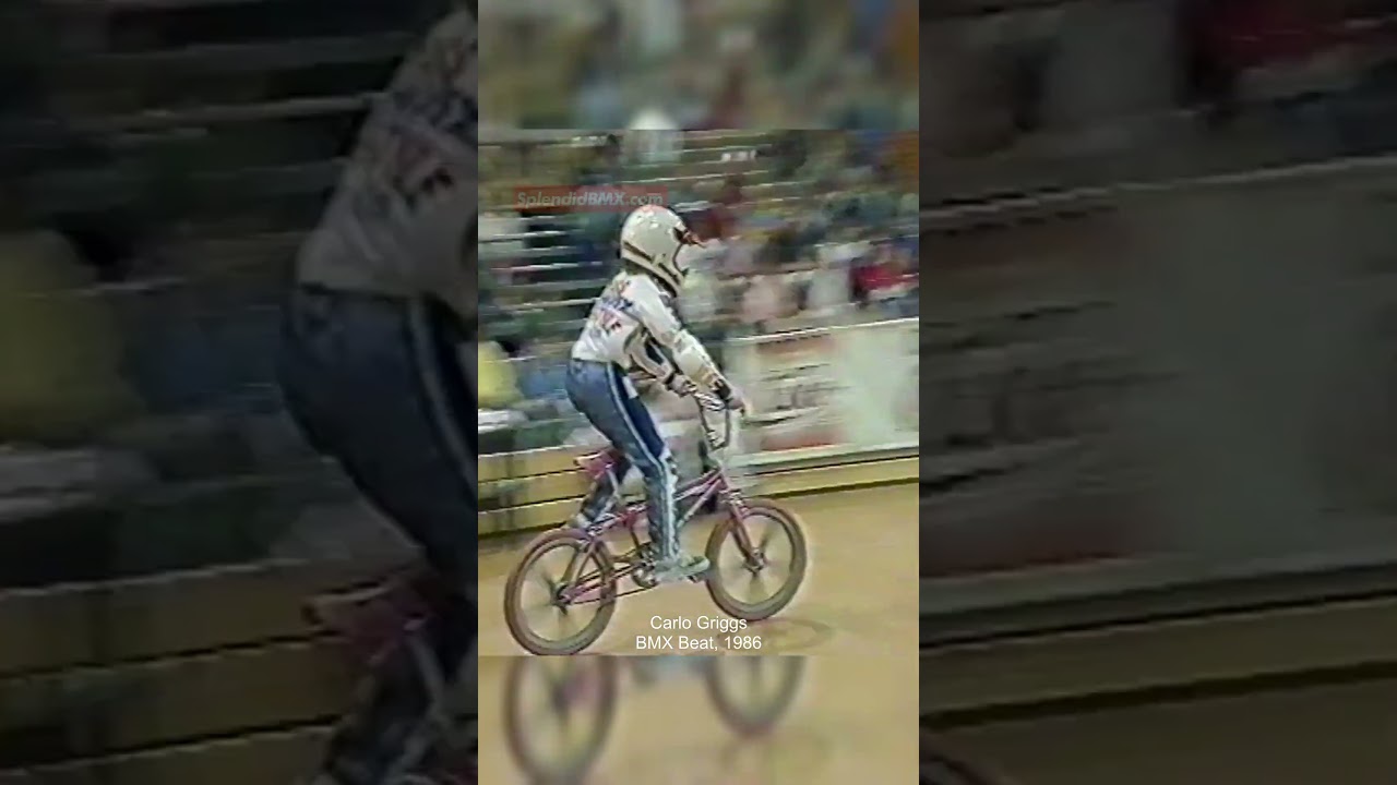 1986: Carlo Griggs and an Old School BMX Freestyle Quarterpipe Ramp Demo on 80s TV Series, BMX Beat
