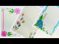 top beautiful easy border designs ❤️  | top Front page design for projects | project work designs