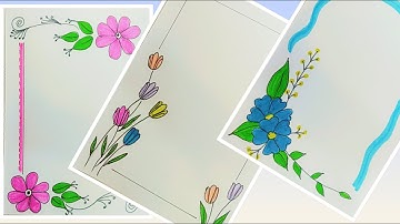top beautiful easy border designs ❤️  | top Front page design for projects | project work designs