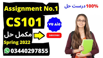 CS101 Assignment 1 Solution Spring 2022 | CS101 Assignment 1 Solution 2022