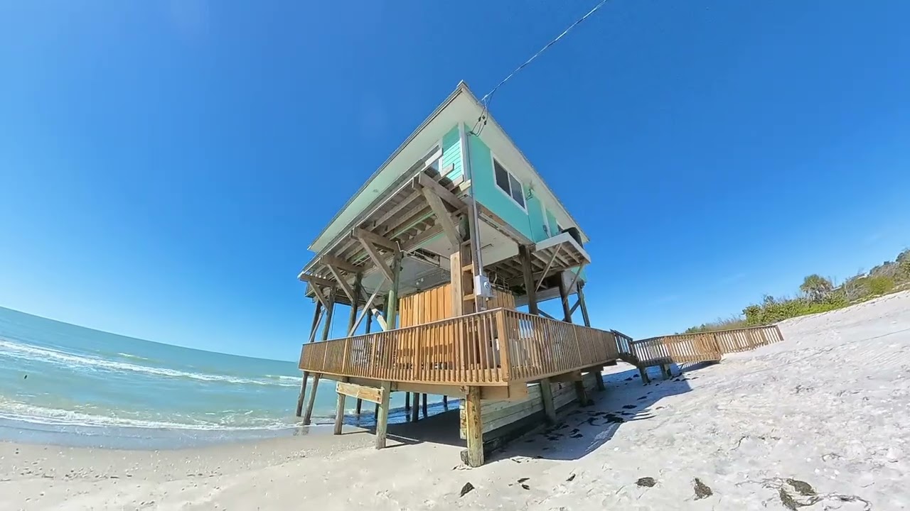 RC (not enough clearance) truck on Little Gasparilla Island 