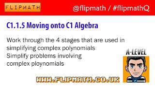 C1.1.5 Moving onto C1 Algebra