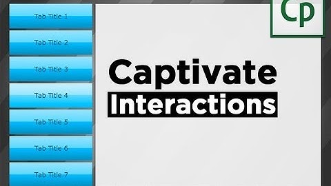 eLearning Brothers Captivate Interactions