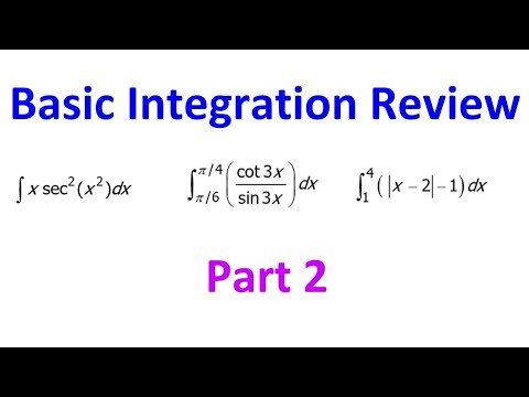 5.5G - Basic Integration (Review Part 2) [AP Calculus] - YouTube