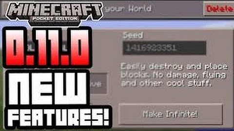 Minecraft pe 0.11.0 New Update Alpha build 1