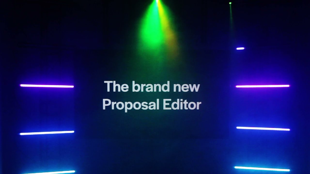 Introducing the brand new Proposal Editor