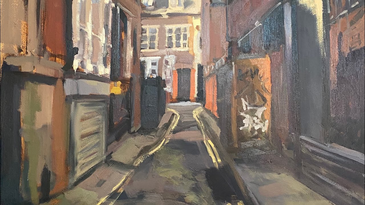 Manchester’s AMAZING backstreets [timelapse] oil painting YouTube