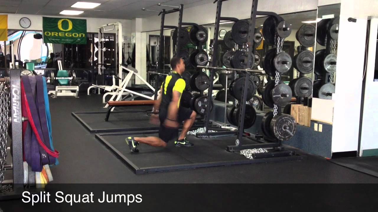 Split Squat Jump - YouTube