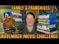November 2025 Movie Challenge: Family & Franchises 🎬