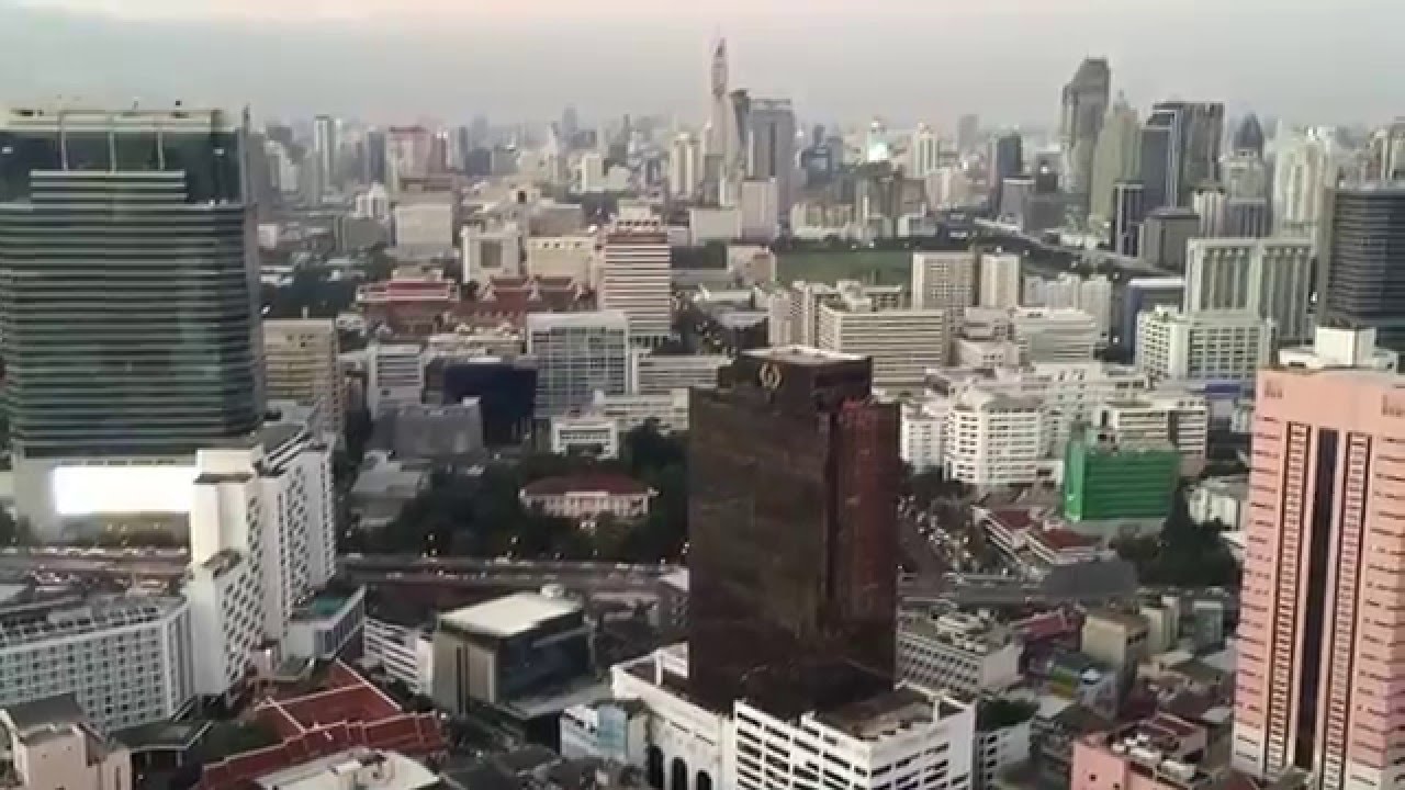 Bangkok by night filmed from cloud 47, rooftop bar YouTube