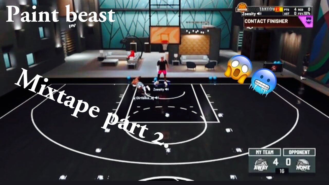 Paint beast Mixtapes pt2😱. NBA 2K21 Contact dunks, Hop step dunks