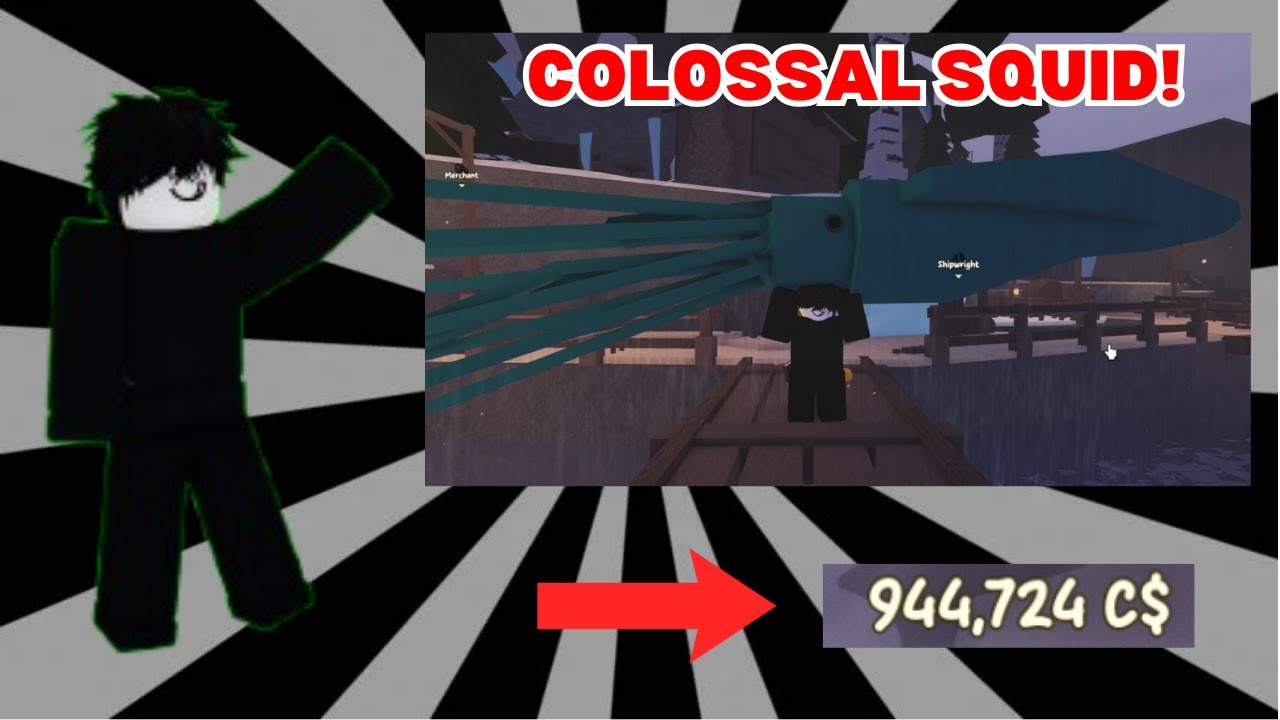 How To Get The Colossal Squid In Roblox Fisch YouTube