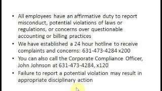 New York Therapy Corporate Compliance Video December 7, 2015