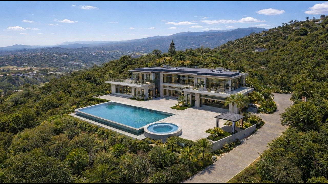 Luxury Hilltop Mansion: The Full Process of Building and Interior Design (Complete Timelapse)