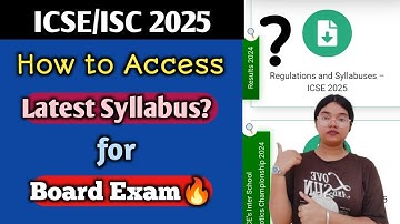 ICSE/ISC 2025: How to Access Latest 2025 Syllabus for Board Exam🔥| MUST WATCH @MasterMindbarsha