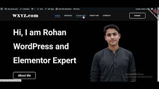 WXYZ.com/This is Demo Video of Making My Portfolio Website screenshot 2