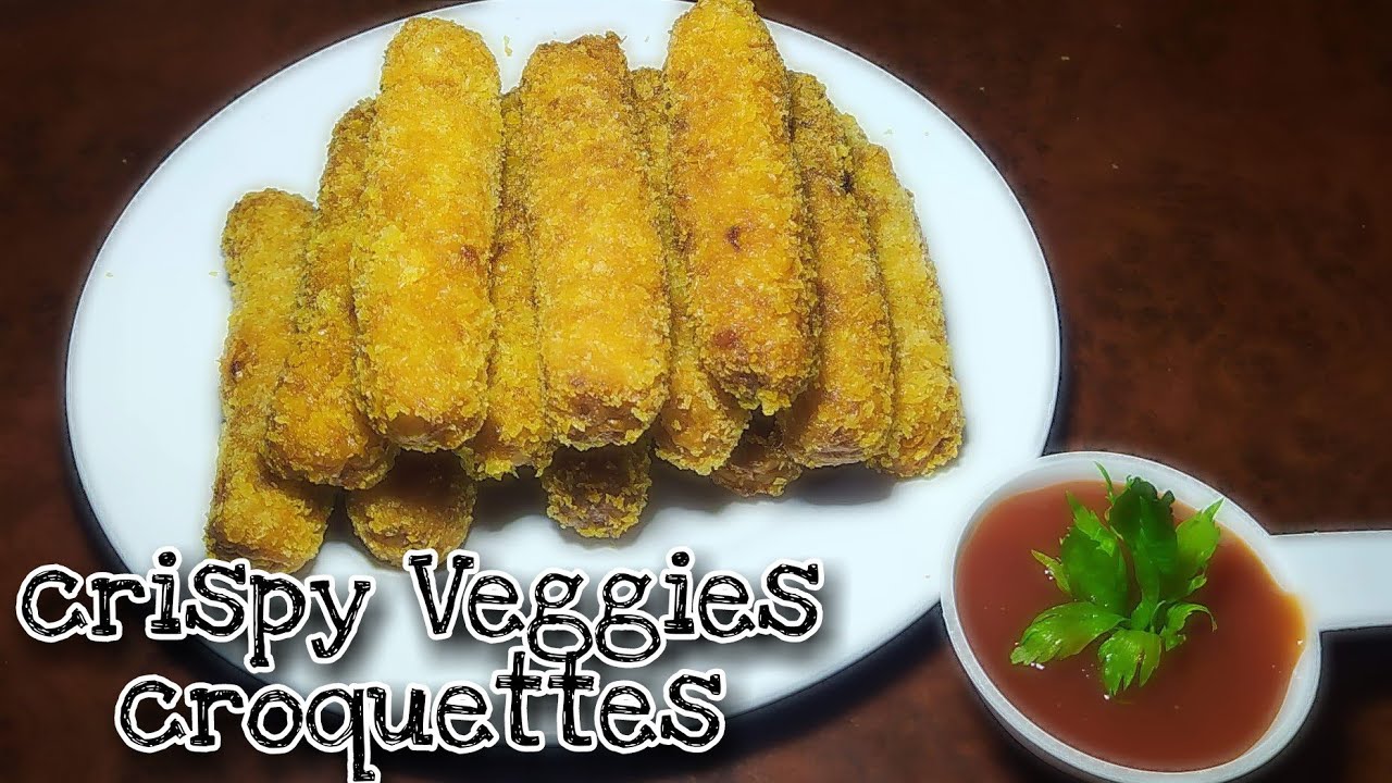HOW TO MAKE CRISPY VEGETABLE CROQUETTES HEALTHY SNACKS RECIPE ignesa