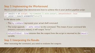 Details How to Return Values from a Shell Script to a Jenkins Pipeline Script Update