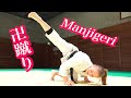 Lets practice manjigeri oftaidonow you can kick