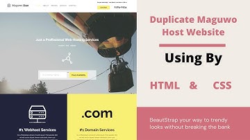 Duplicate Maguwo Host Website  by Html & CSS || Wp hridoy
