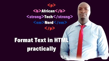 HTML formatting tags