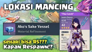 LOKASI MANCING TERBAIK! untuk mendapatkan THE CATCH!! bisa RESPAWN!? | Genshin Impact Indonesia