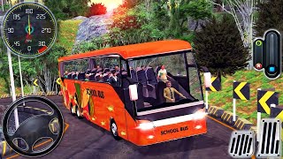 Offroad Coach Bus Driving Simulator - Mobile Bus Transporter Hill Drive - Android GamePlay screenshot 5