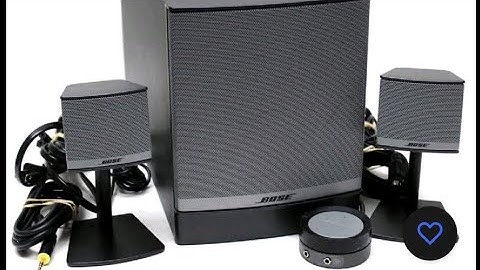 Bose Companion 3 Series 2 Multimedia Speaker System Sound Test