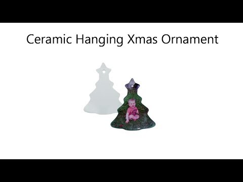 How to do sublimation on ceramic christmas ornaments 