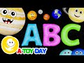 Abc song  abc planets  for baby  space a  mercury venus earth mars jupiter saturn uranus neptune