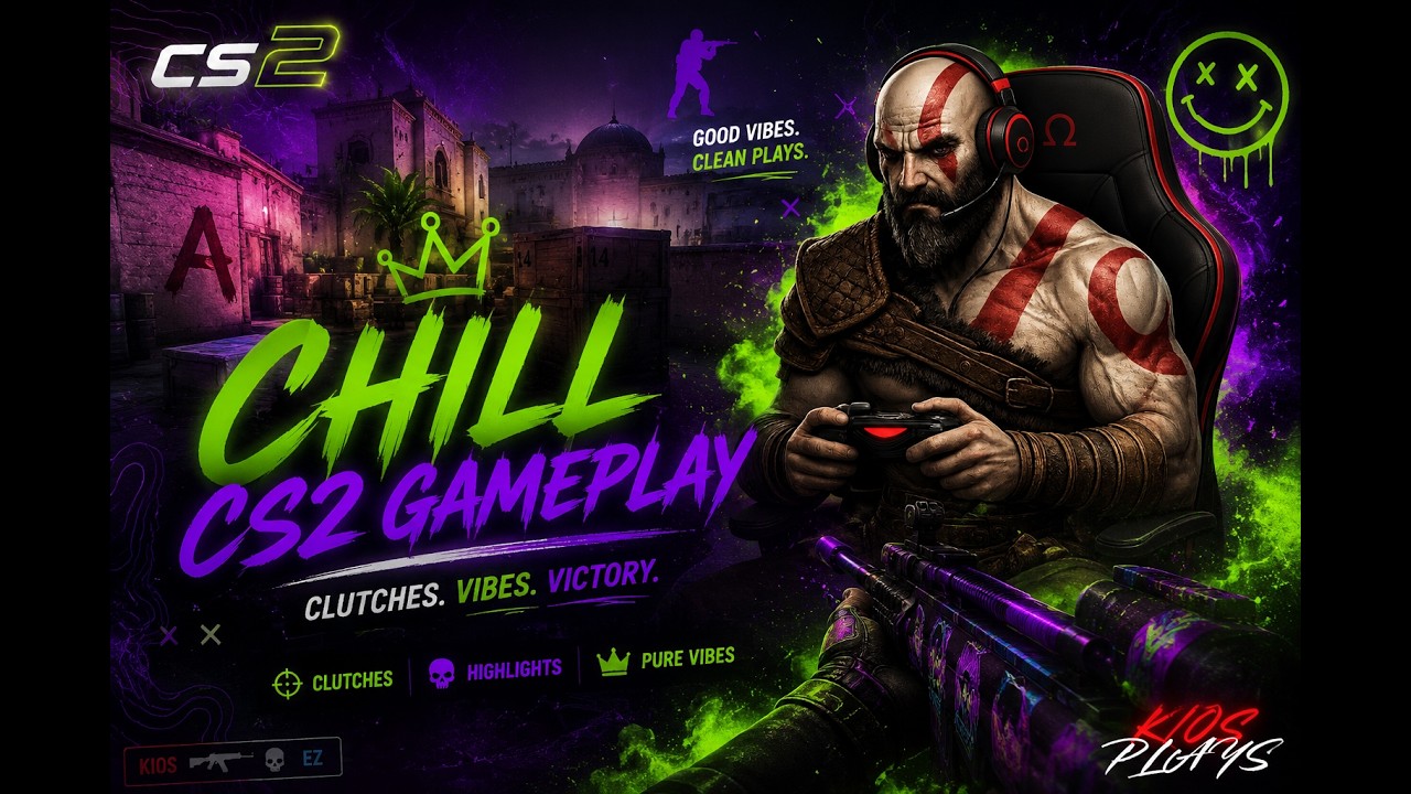 🎮 CS2 Chill Gameplay 🌿 | Clean Clutches, Smooth Aim & Good Vibes 💚💜