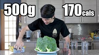 500g Raw Broccoli Challenge DESTROYED