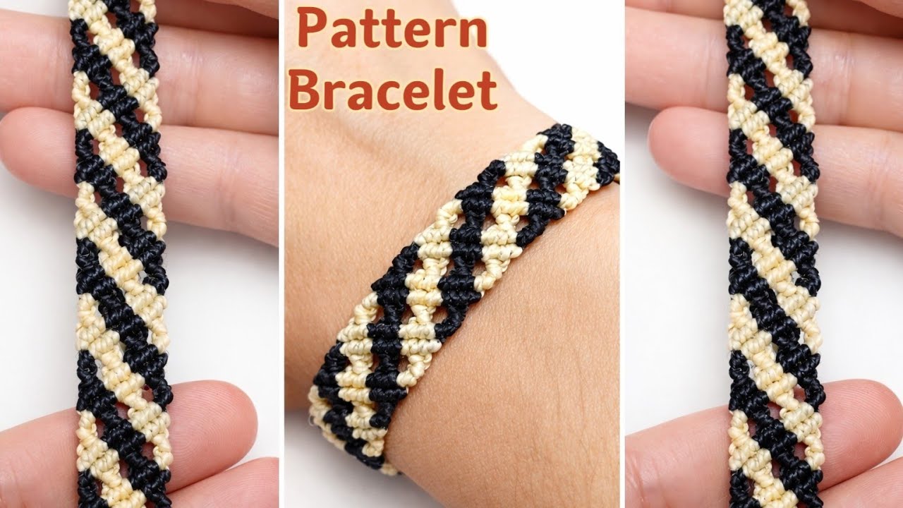 Pulseira Macrame - Pattern Macrame Bracelet - Tutorial Passo a Passo 