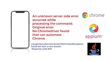 Workaround for "No Chromedriver found that can automate Chrome " issue using Appium Java
