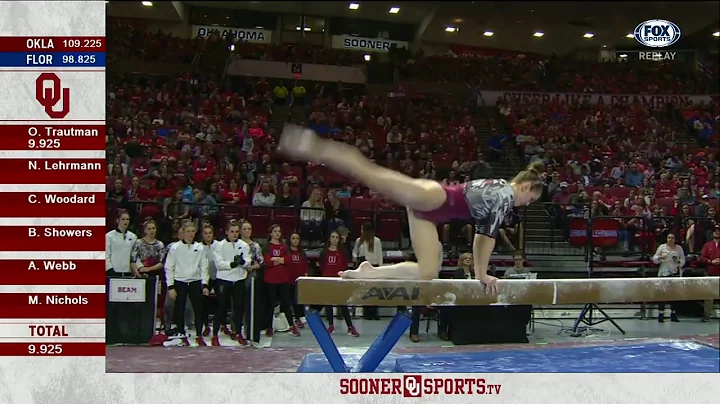 Nicole Lehrmann (Oklahoma) 2019 Beam vs Florida 9....