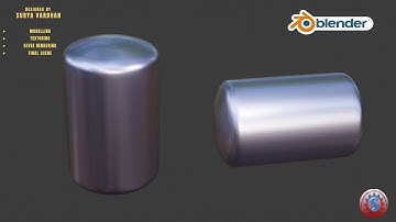 CYLINDRICAL VESSEL 3D MODELLING & EEVEE RENDERING || BLENDER 2.9
