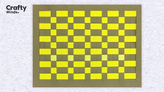 DIY Paper Weaving Craft: Create Stunning Designs | Easy Paper Mat DIY | Crafty Minds