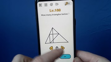 How many triangles below Brain Out