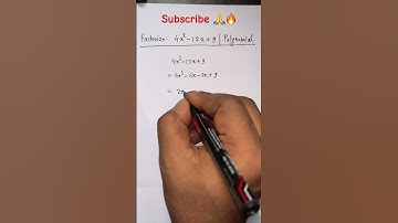 Factorize 4X^2 - 12X + 9 l Polynomial Factorization #maths #mathshorts #shorts #youtubeshorts