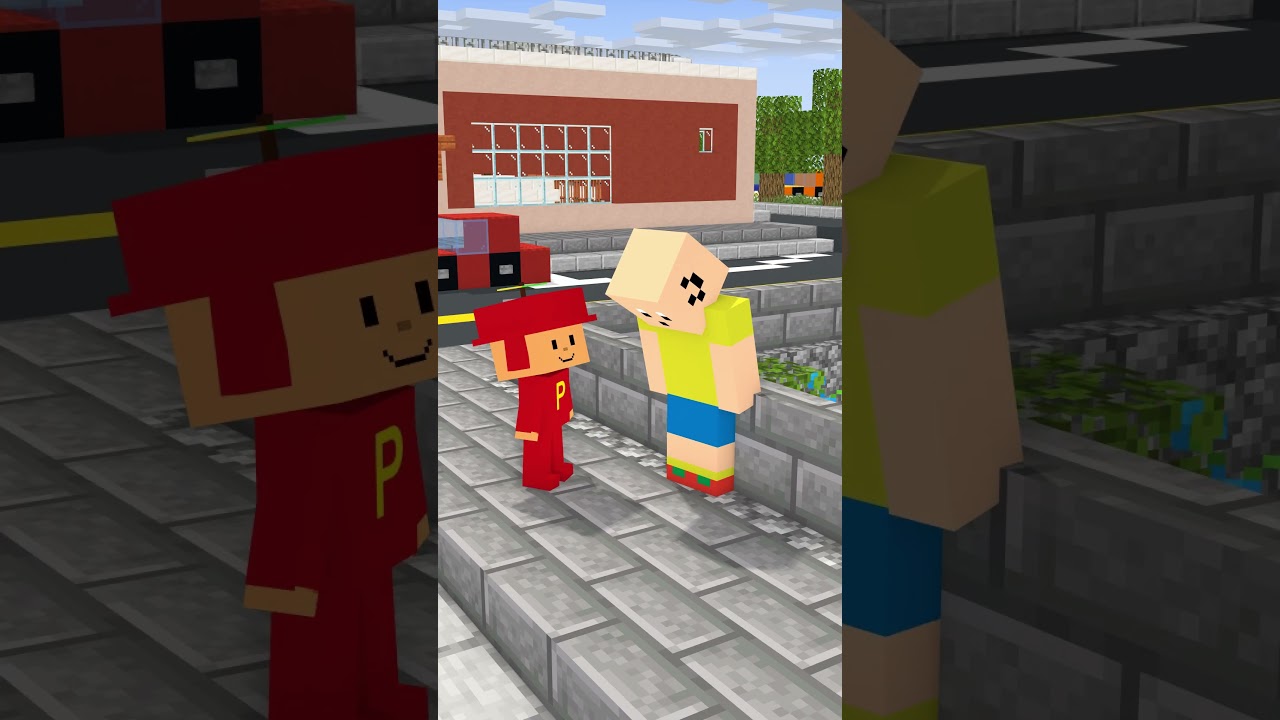 POCOYO Y SU HERMANO  #shorts #minecraft  #robux #roblox #pocoyo