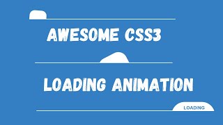 Animated CSS3 Loading Screen | Omnibits