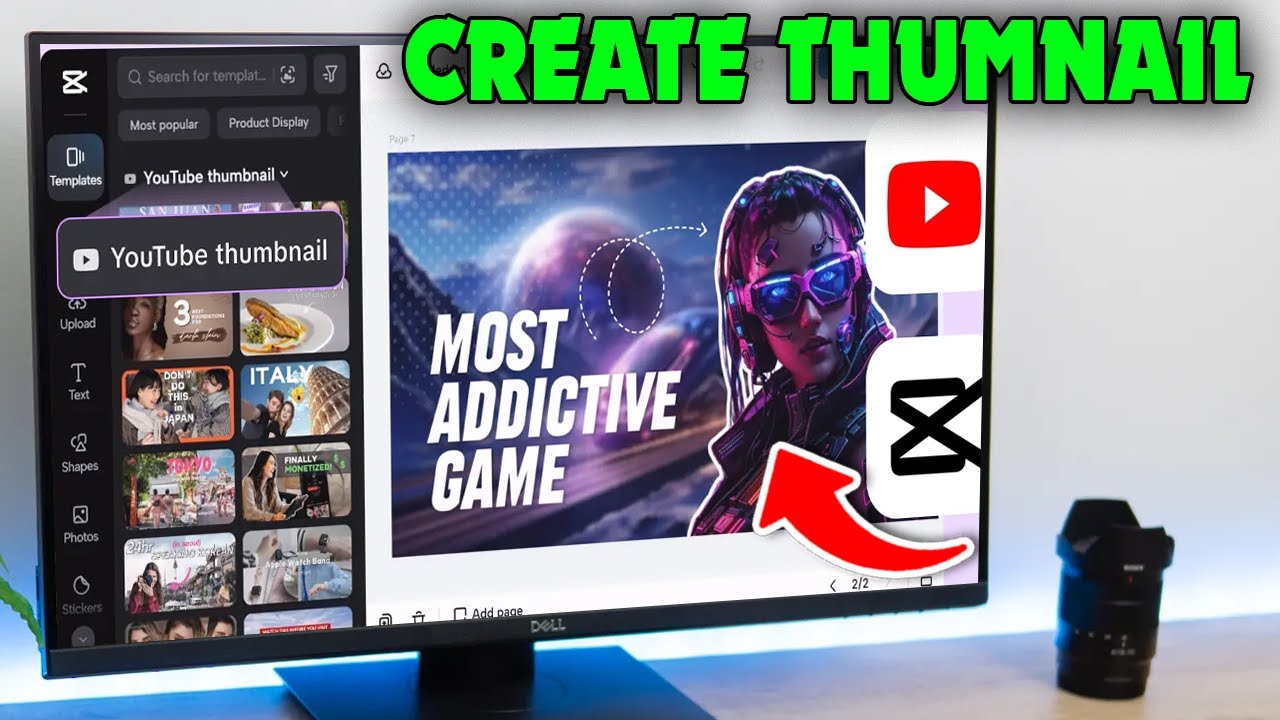 Как создать миниатюру для YouTube с помощью Capcut?