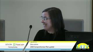 Forest Lake Planning Commission March 11th, 2026