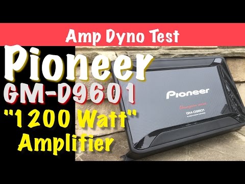 Pioneer GM-D9601 Budget 1200 Watt Amplifier Amp Dyno Test