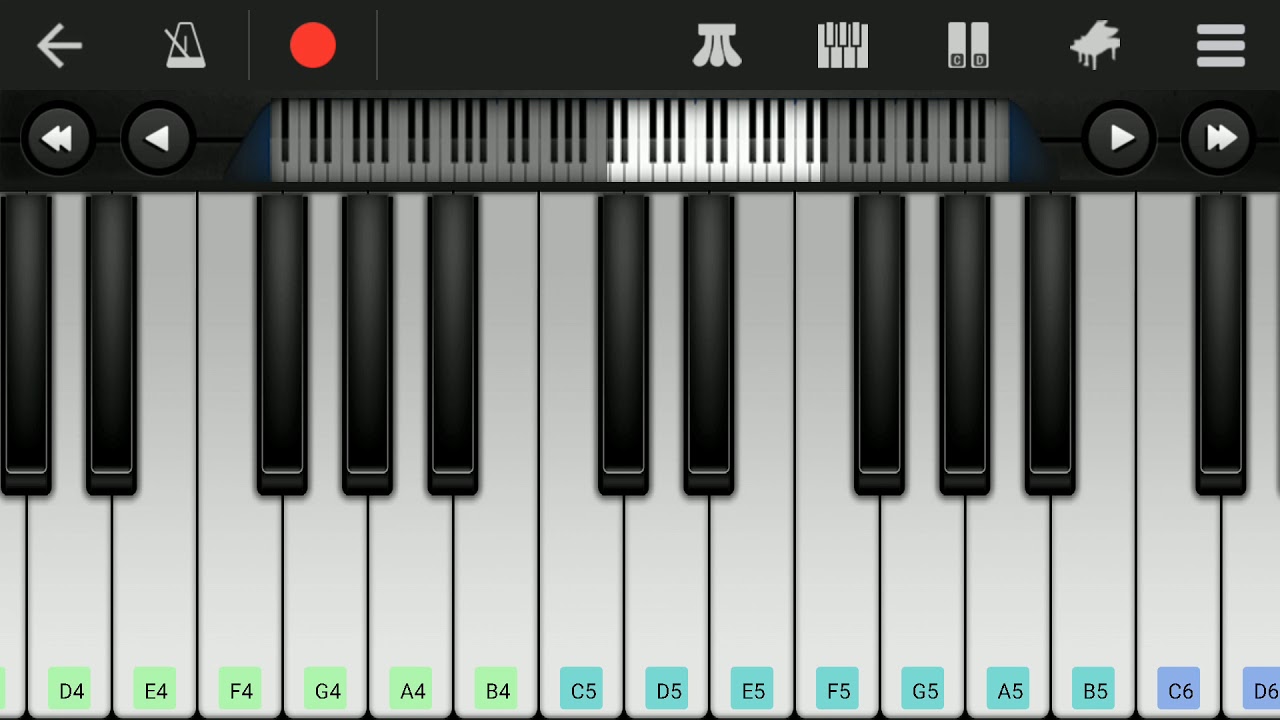 piano tutorial for beginners | G major scale piano | Sa re ga ma # ...