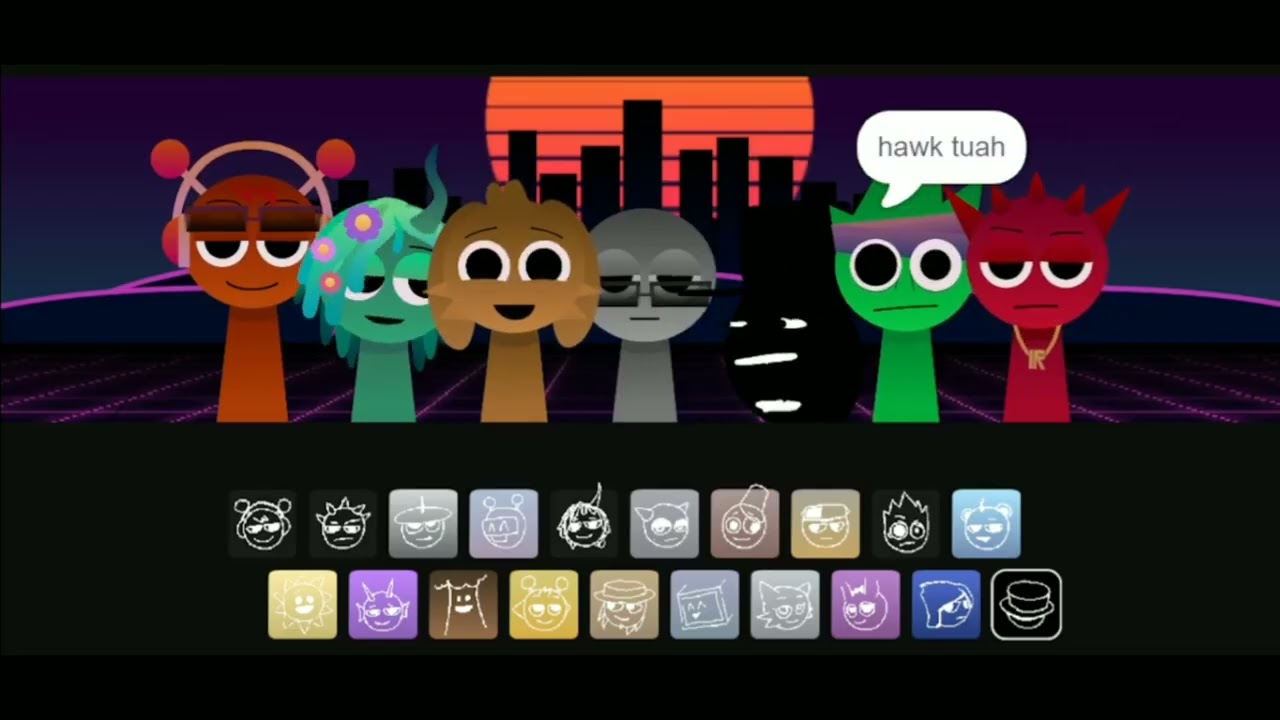 Incredibox Sprunki Vaporwave V2 💿 90s Retro Disco Techno Gameplay